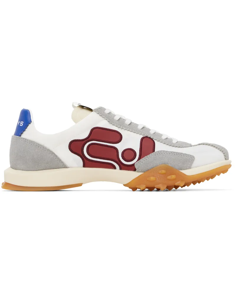 Eytys White & Gray Eros Sneakers Suede