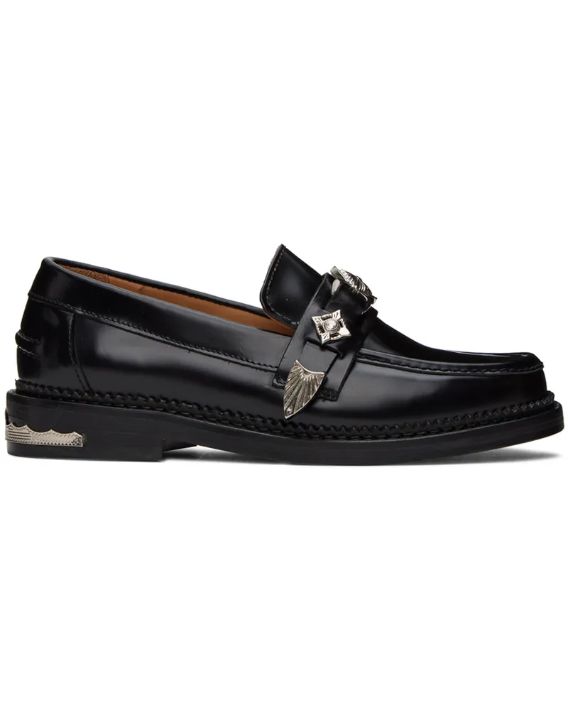 Toga Black Hardware Loafers Aj1041