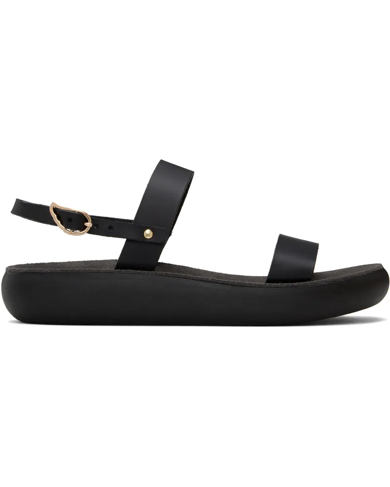 Ancient Greek Sandals Black Clio Comfort Sandals Black