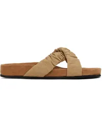 STAUD Tan Michel Sandals Fennel