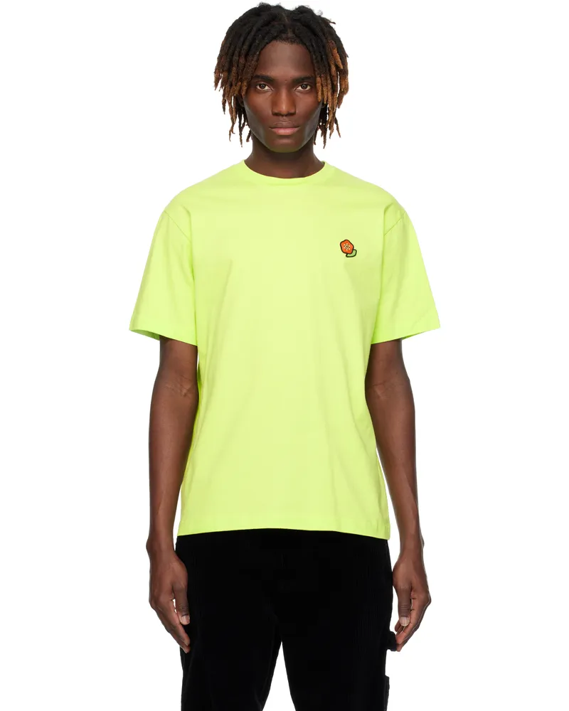 Kenzo Green Kenzo Paris 'KENZO Pop' Embroidered T-shirt Absinthe