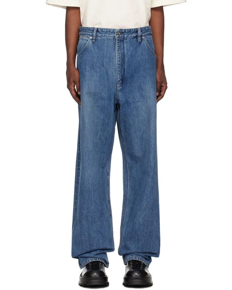 Jil Sander Blue Belted Jeans 445