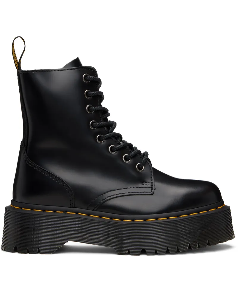 Dr.Martens Black Jadon Boot Smooth Leather Platform Boots Black