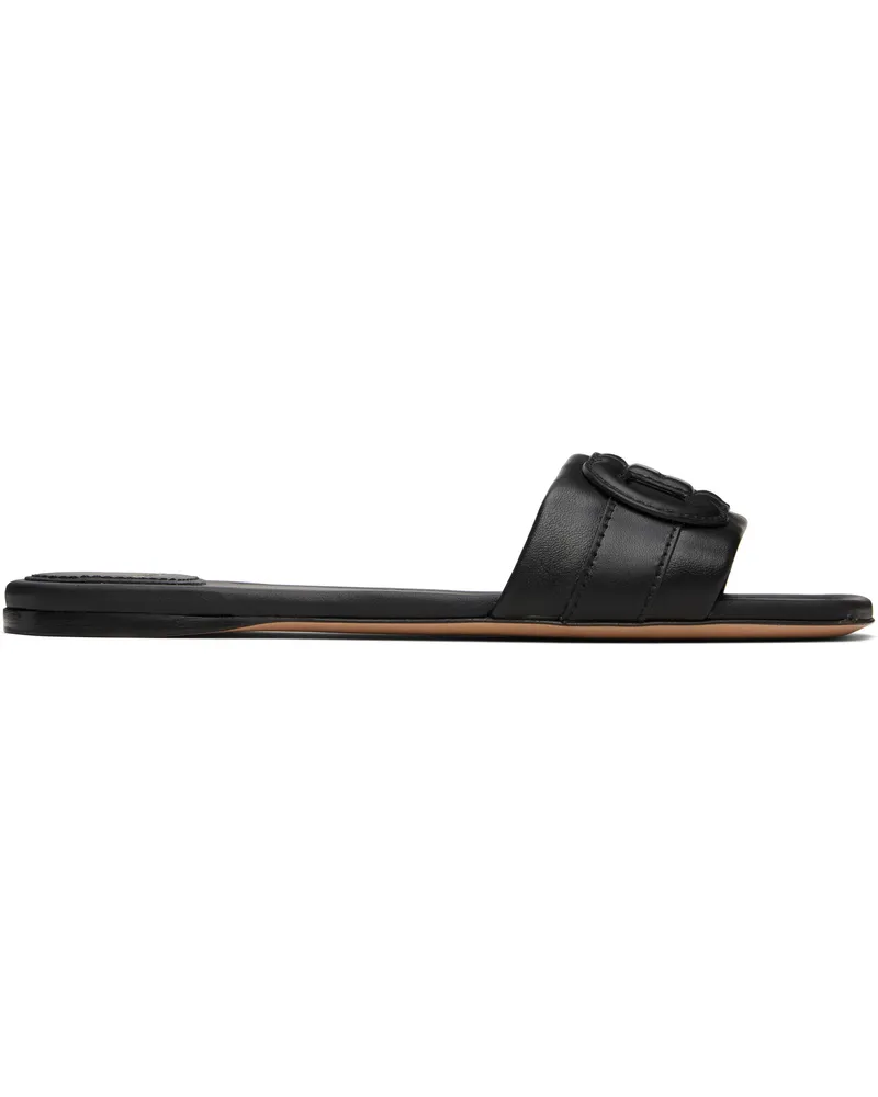 Ferragamo Black Gancini Sandals 001