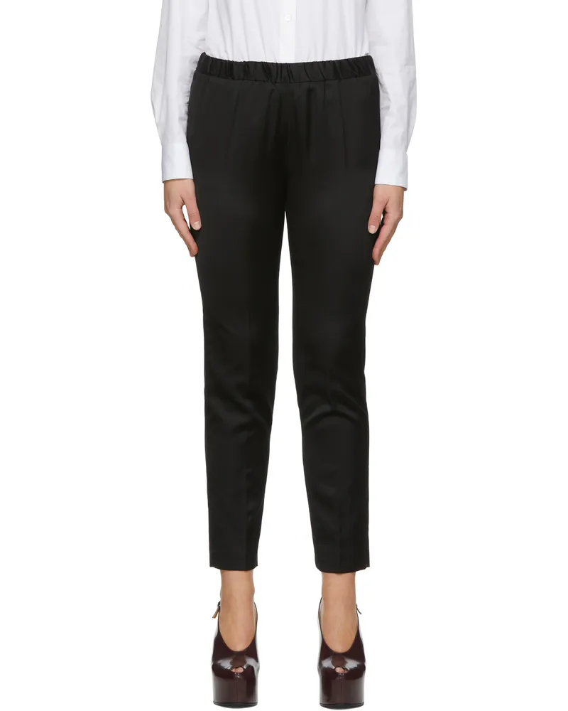Dries van Noten Black Viscose Trousers 900