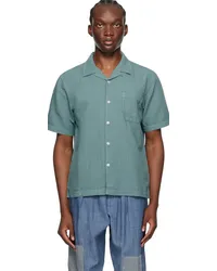 Universal Works Blue Road Shirt Sea