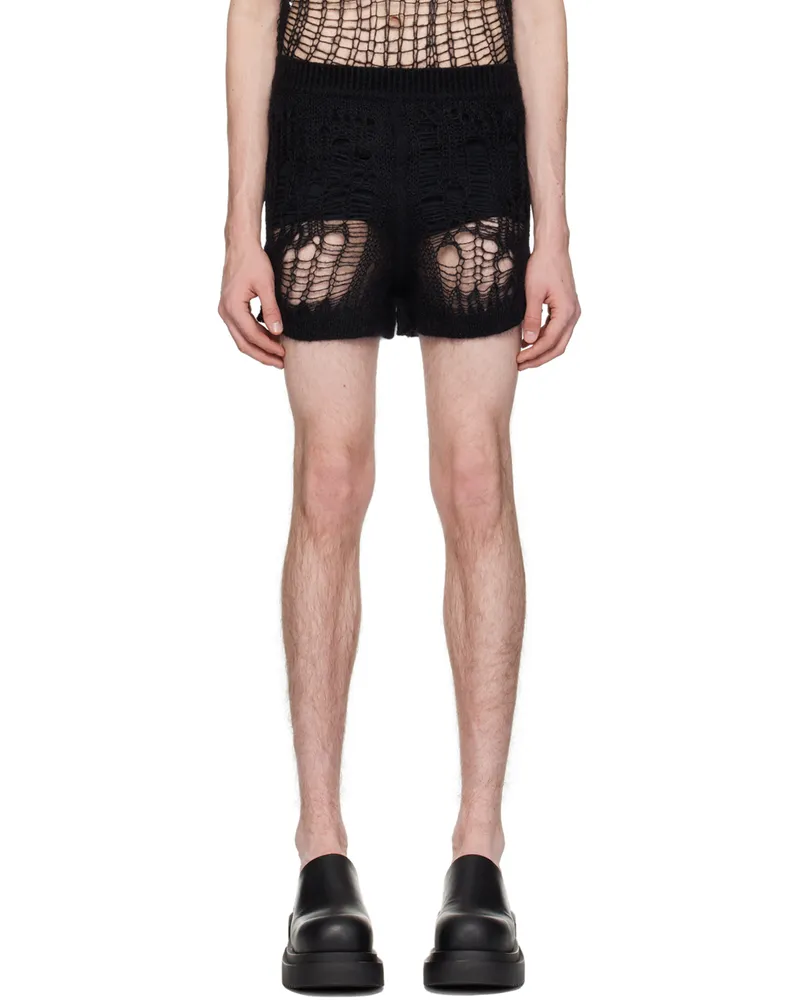 Rick Owens Black Vented Shorts 09