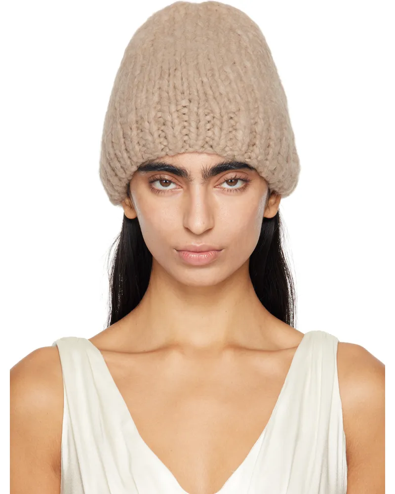 Gabriela Hearst Taupe Pacino Beanie Oal