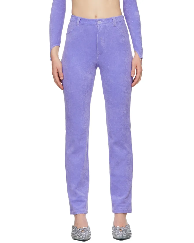 Maisie Wilen Purple Mokumentary Trousers Iris