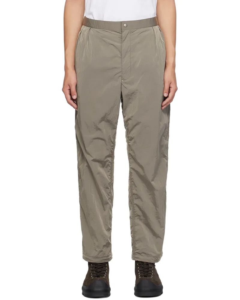 nanamica Beige Boardwalk Track Pants Be