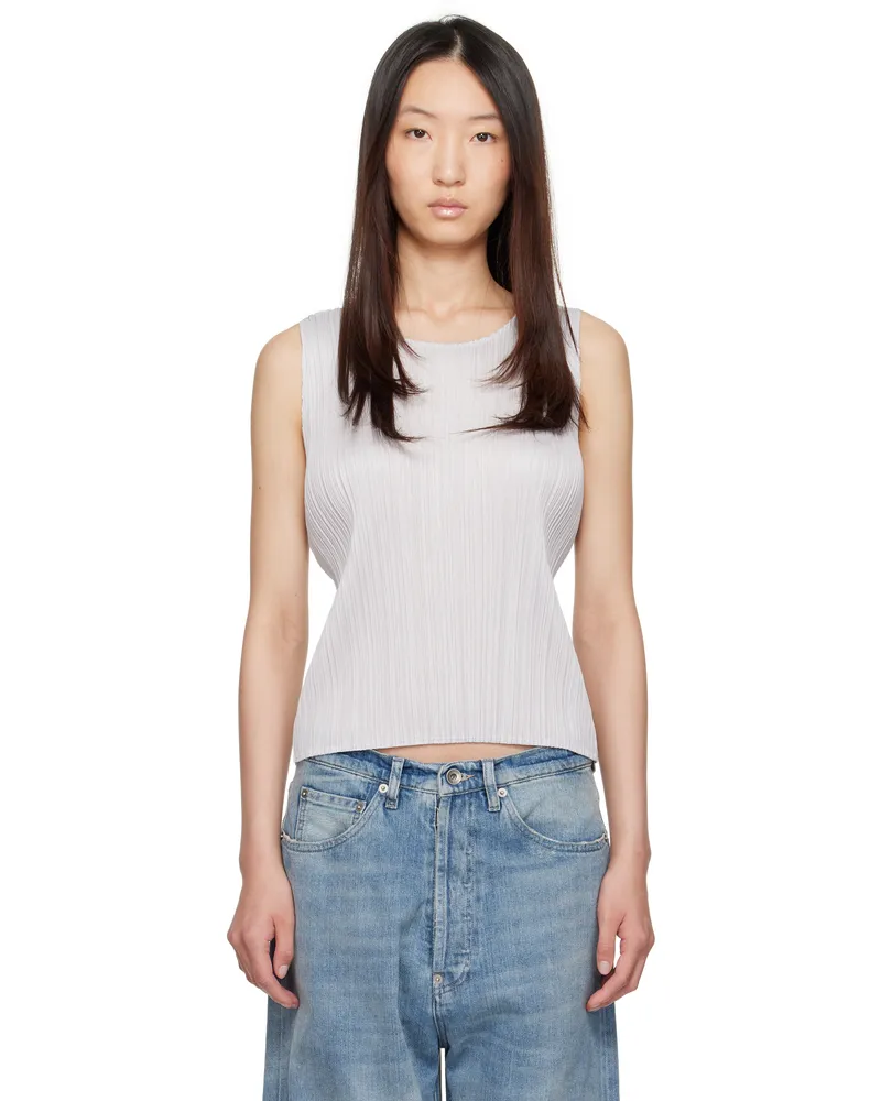 Issey Miyake Gray March Basics Tank Top 10