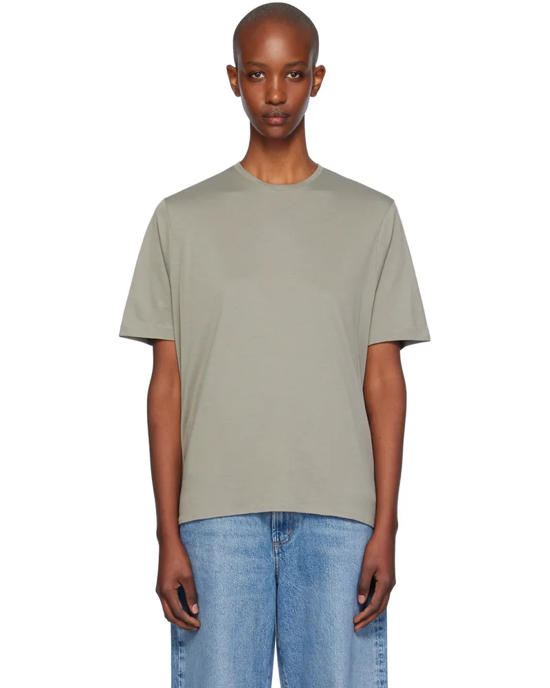 FRANKIE Shop Khaki Harper Soft Organic T-shirt Light