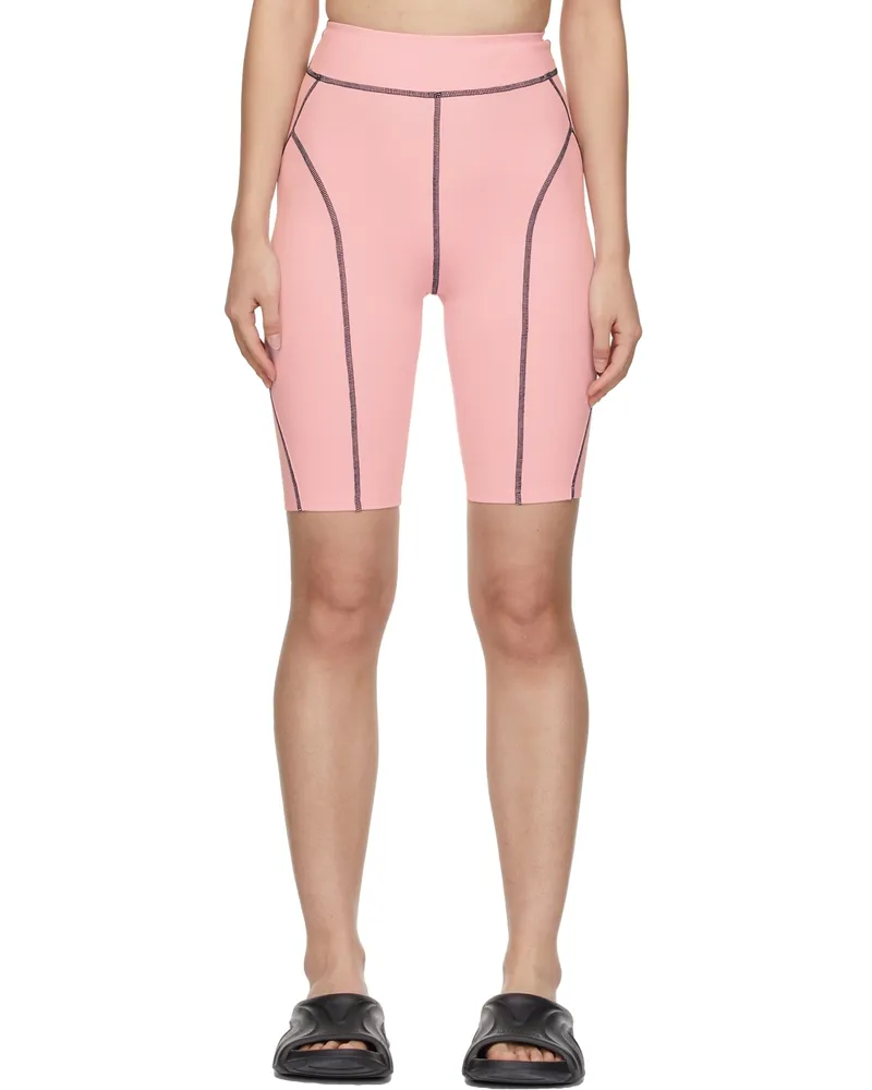 BONBOM Pink Seam Bike Shorts Pink