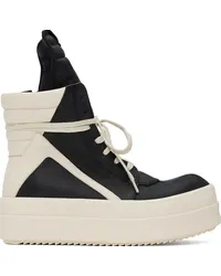 Rick Owens Black & Off-White Mega Bumper Geobasket Sneakers Black