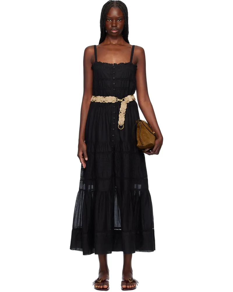 Étoile Isabel Marant Black Divine Maxi Dress Black
