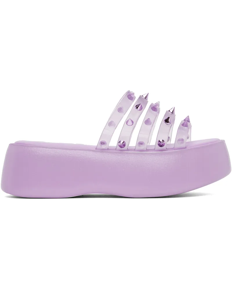 Jean Paul Gaultier Purple Melissa Edition 'The Becky Punk Love' Slides 29-lilia