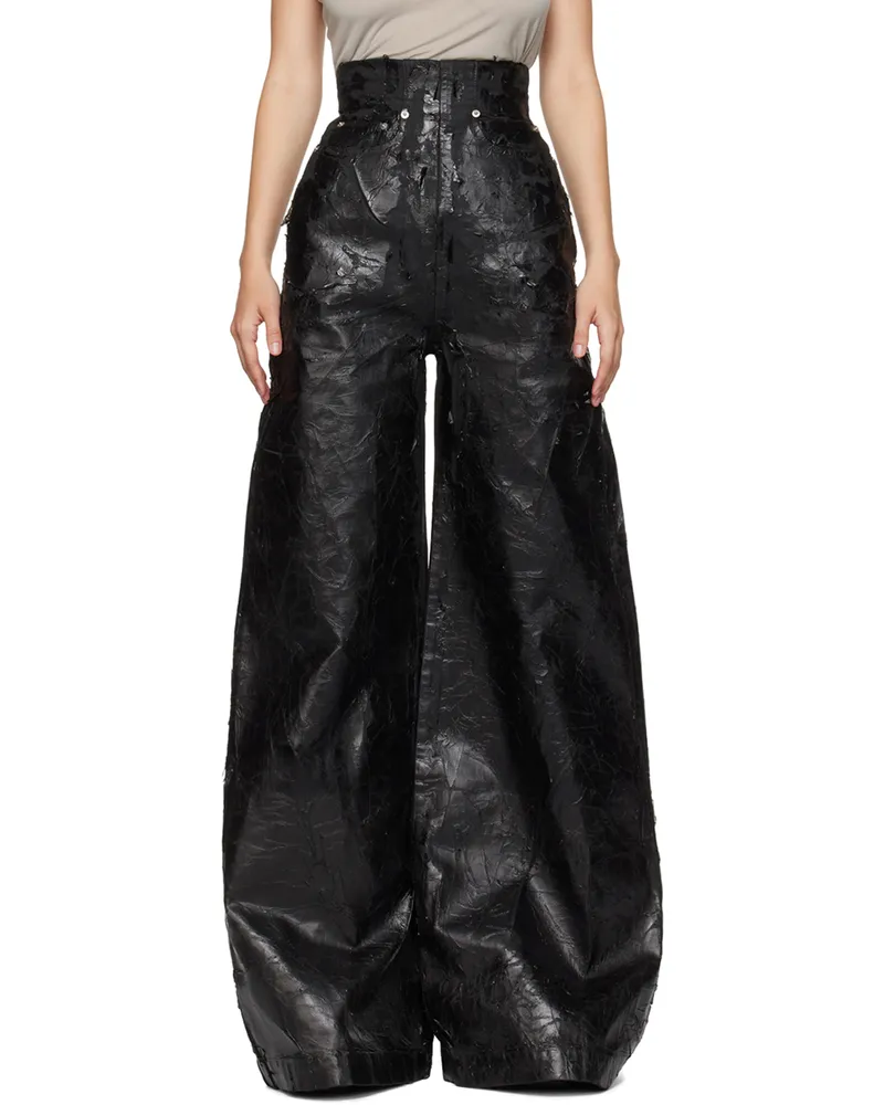 DRKSHDW by Rick Owens Black Porterville Dirt Cooper Jeans 09
