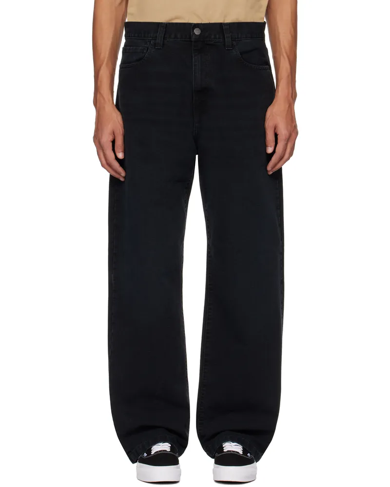 Carhartt WIP Black Landon Canvas Trousers 894o