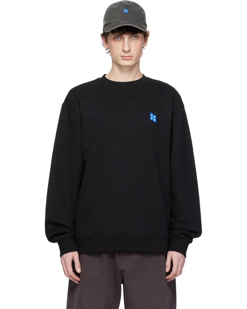 Adererror Black Sig; TRS Tag 01 Sweatshirt Noir
