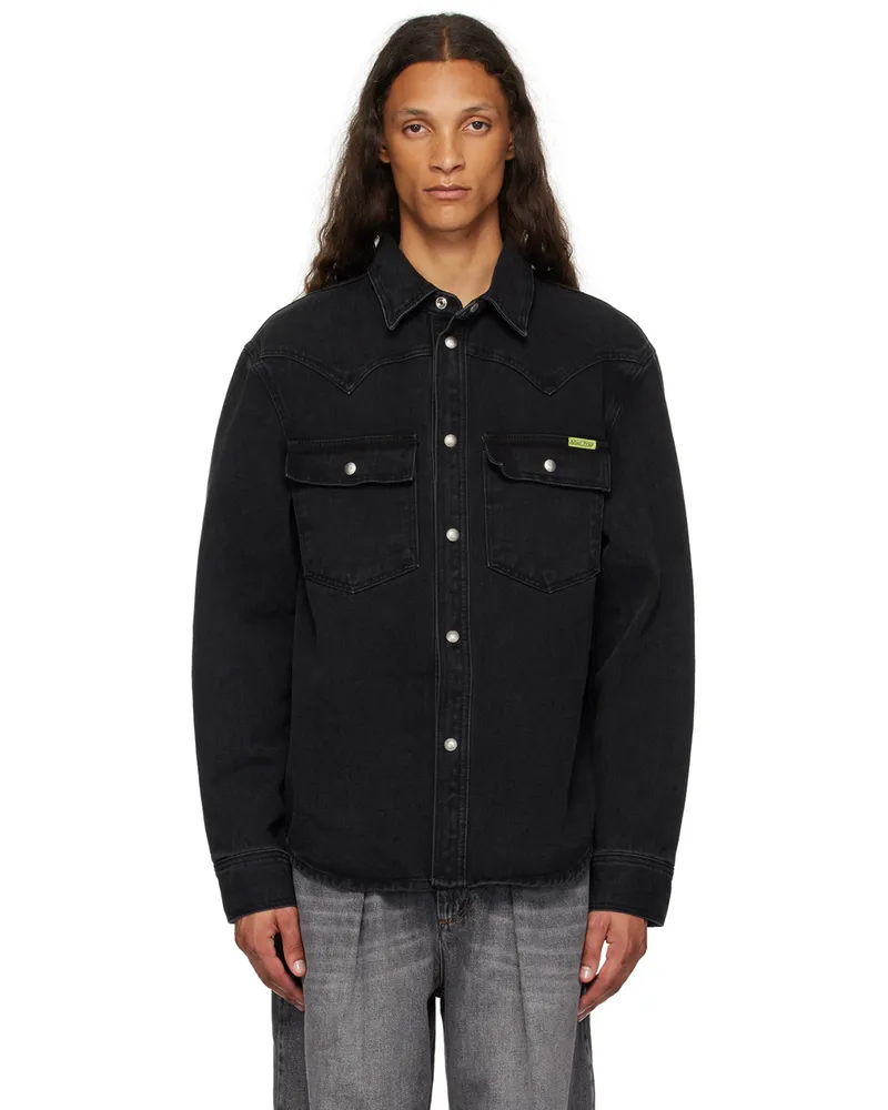 AFTER PRAY Black Cruisers Denim Shirt Black