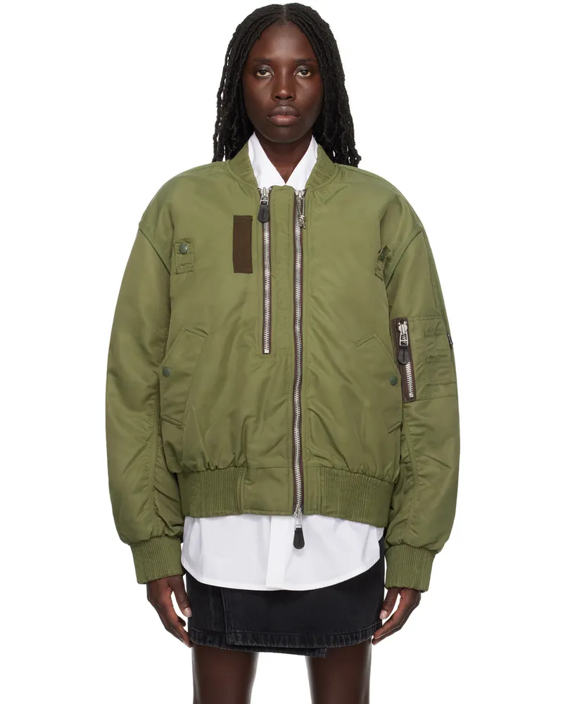 Eytys Green Penn Bomber Jacket Moss