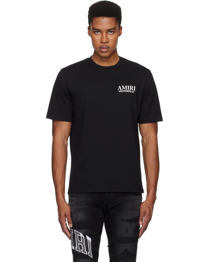 Amiri Black Bones Stacked T-shirt Black
