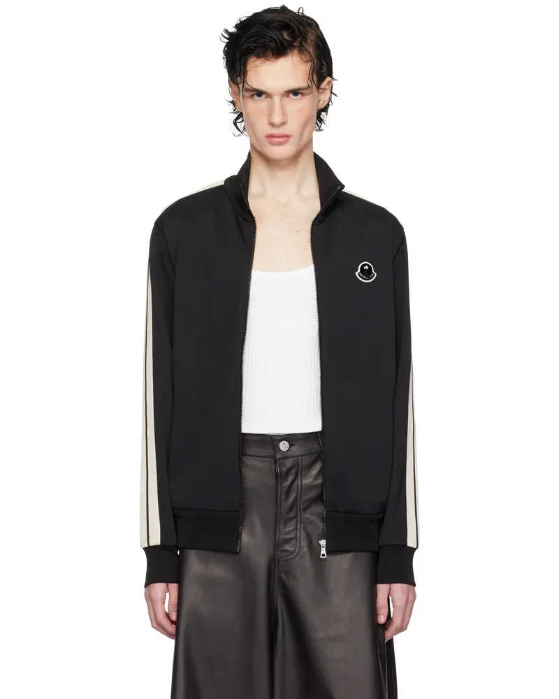 Moncler Moncler x Palm Angels Black Zip-Up Track Jacket 999-black