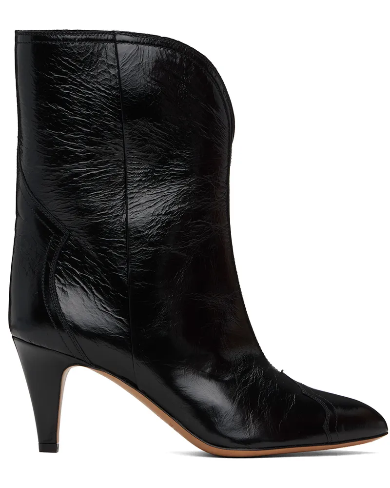 Isabel Marant Black Dytho Heeled Boots 01bk