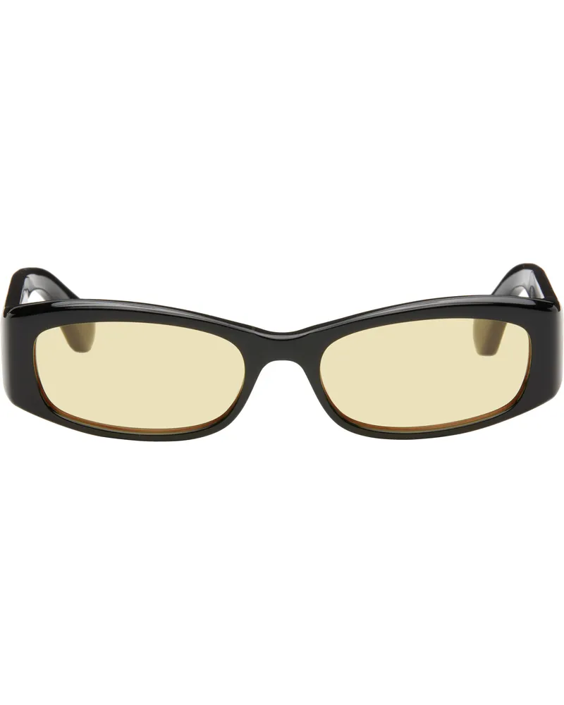Port Tanger SSENSE Exclusive Black Leila Sunglasses Black