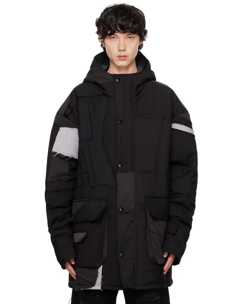 WHO DECIDES WAR Black Fragmented Jacket Coal