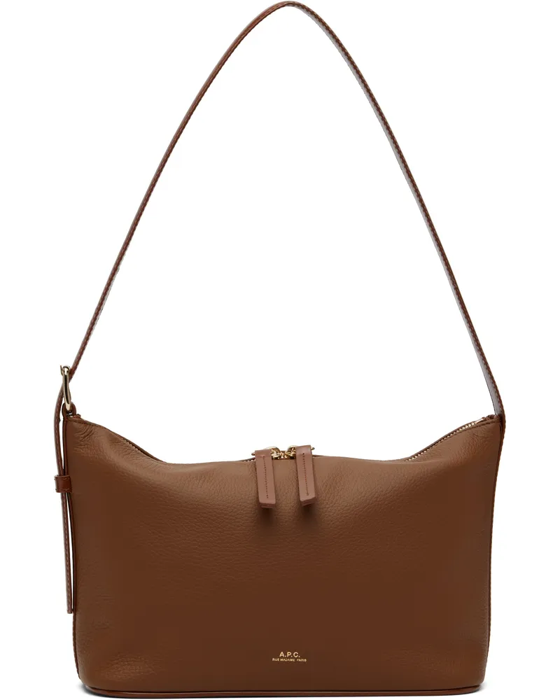 A.P.C. Tan Vera Shoulder Bag Cad