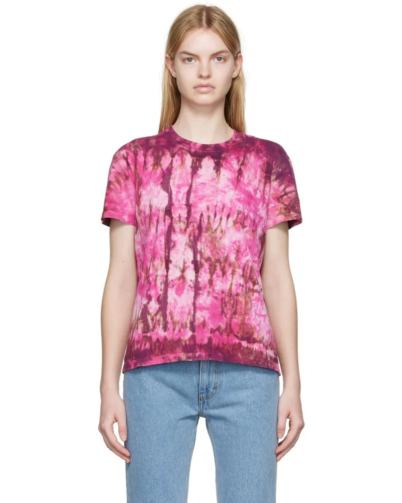 AMI Paris Pink Cotton T-Shirt 654