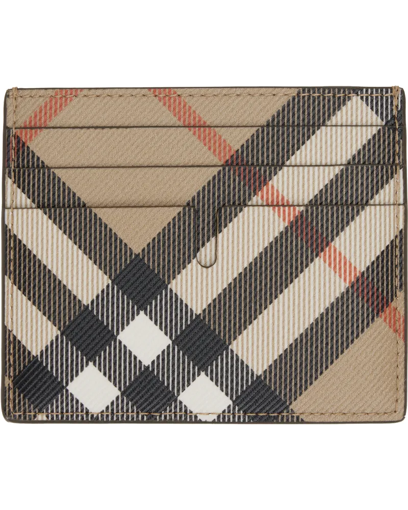 Burberry Beige MS Tall Sandon Card Holder Sand