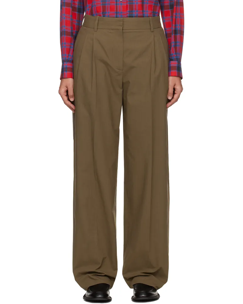 The Row Khaki Lilas Trousers Khk