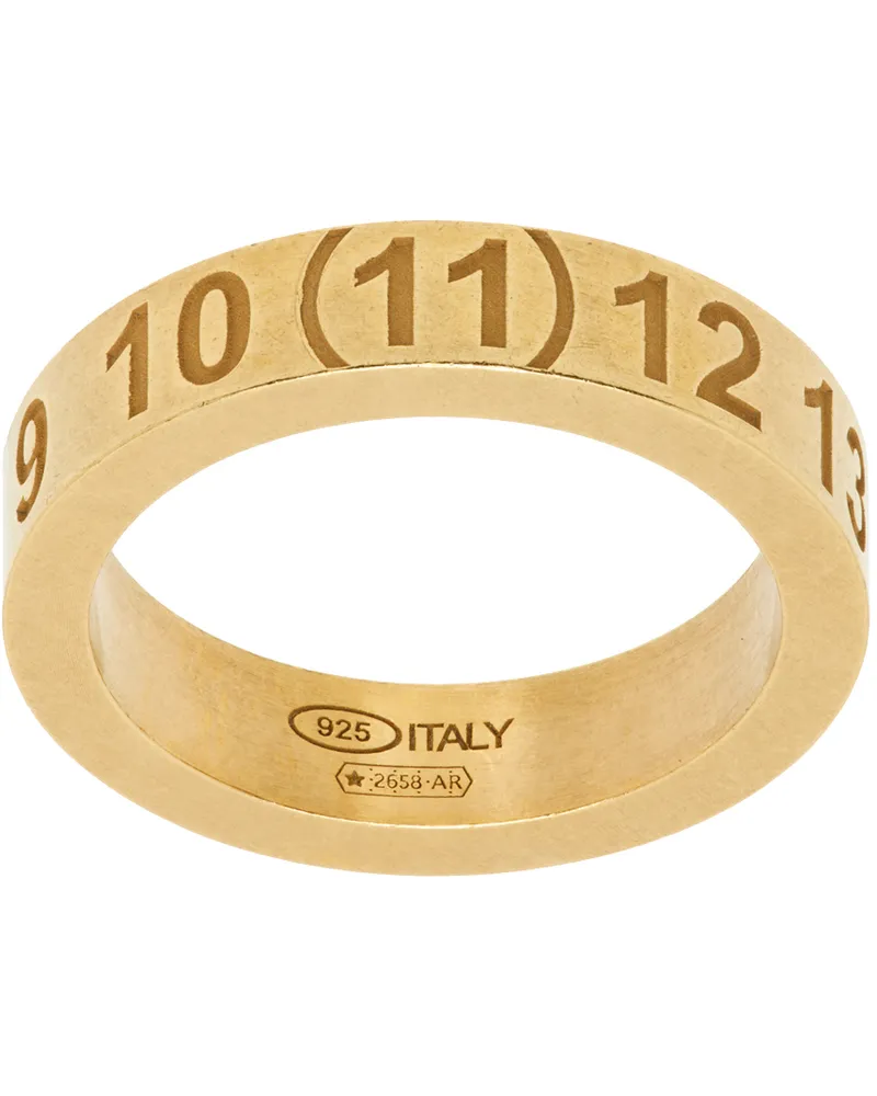 Maison Margiela Gold Numerical Ring 950
