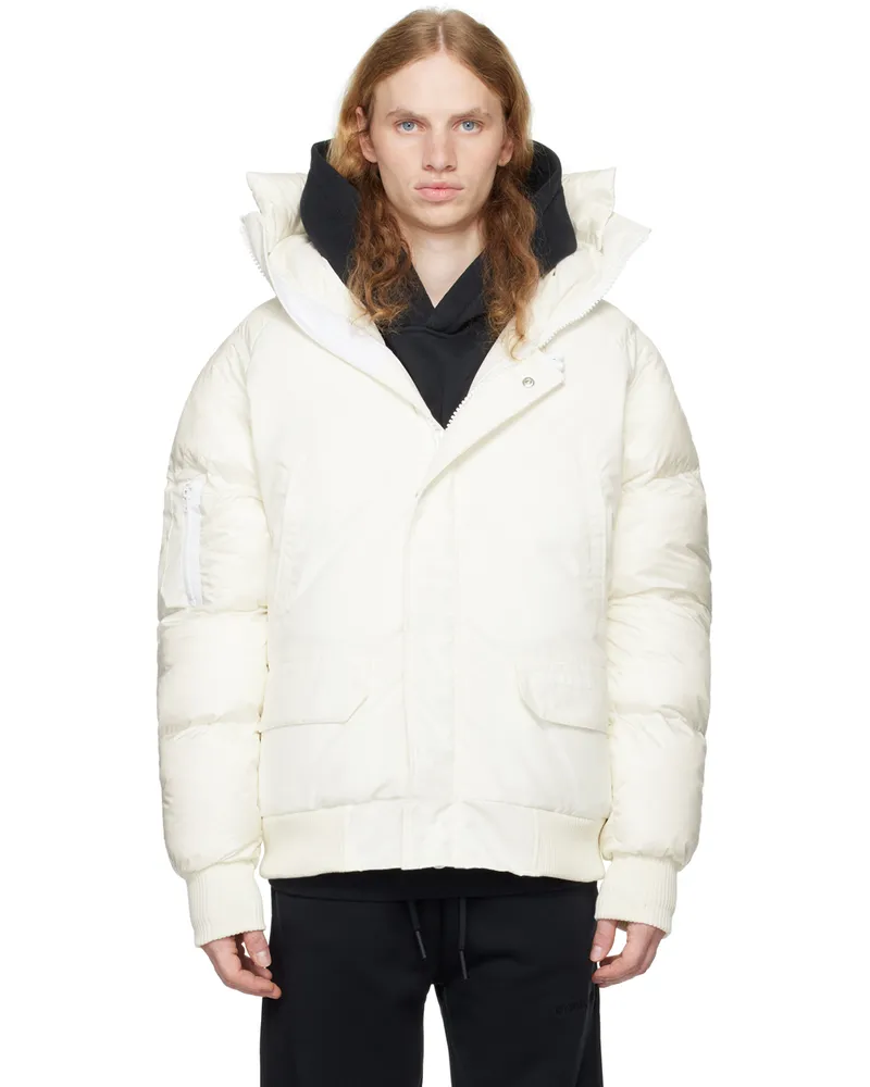 Canada Goose White 'Paradigm' Chilliwack Bomber Down Jacket N.star
