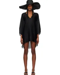 La Perla Black V-Neck Cover Up -