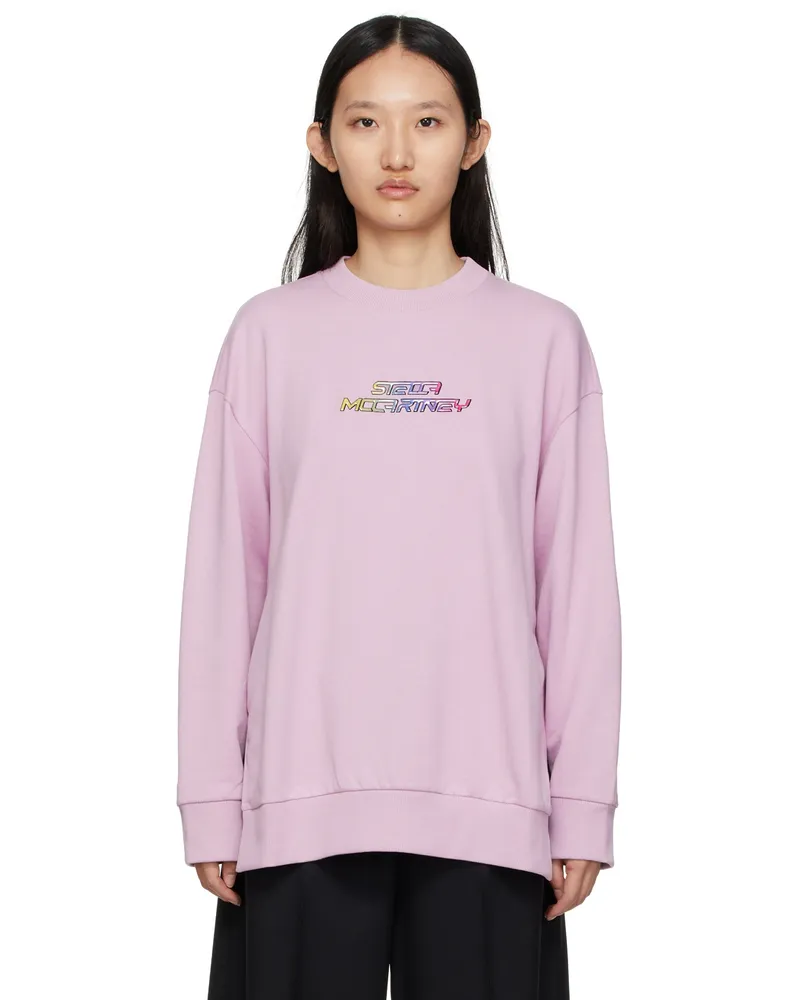 Stella McCartney Purple High Frequency Gel Logo Sweatshirt 5601