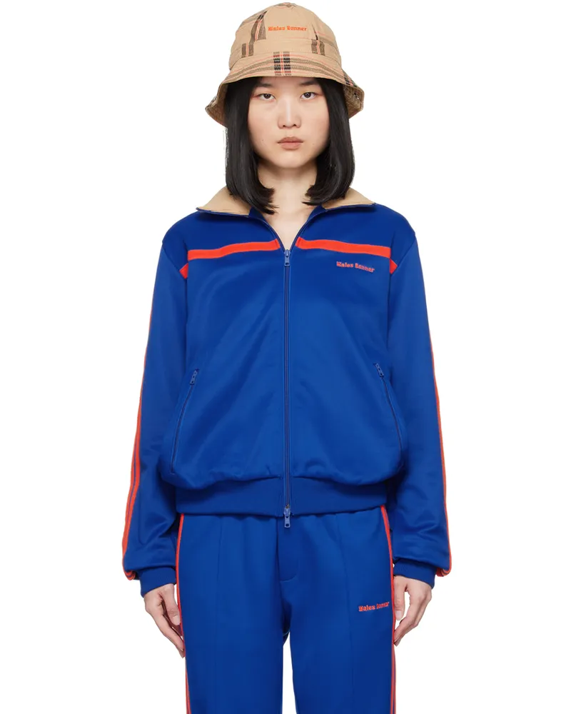Wales Bonner Blue adidas Originals Edition Stand Collar Track Jacket Team