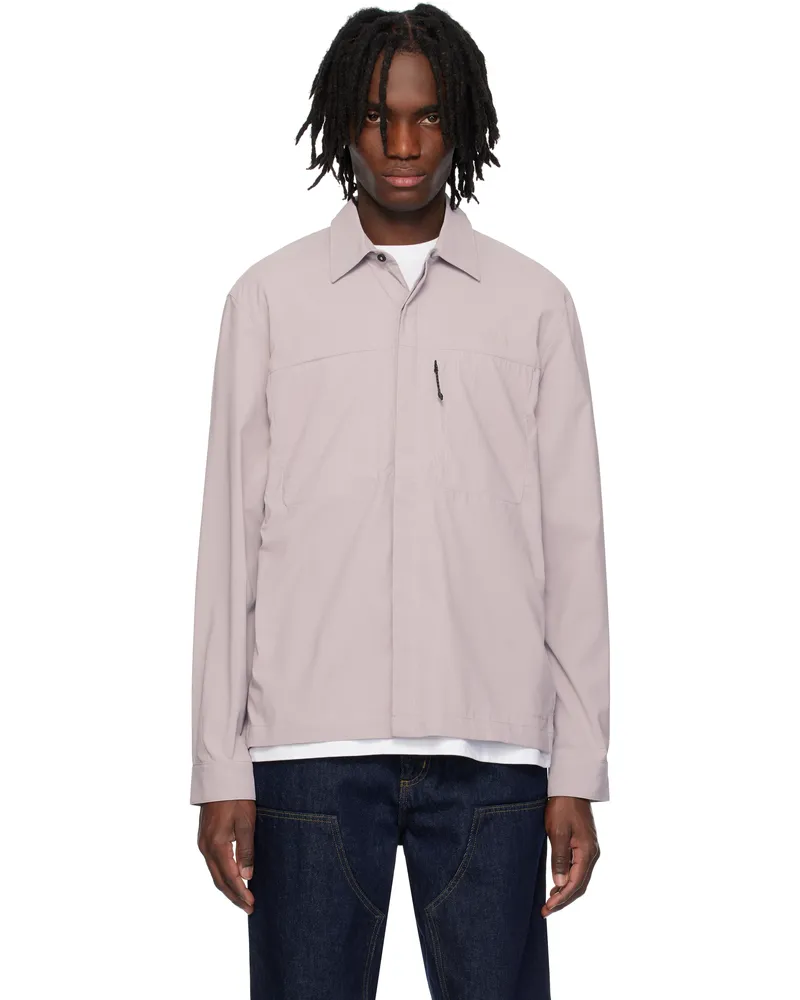 The North Face Taupe Long-Sleeve LIGHTRANGE Shirt Moonstone