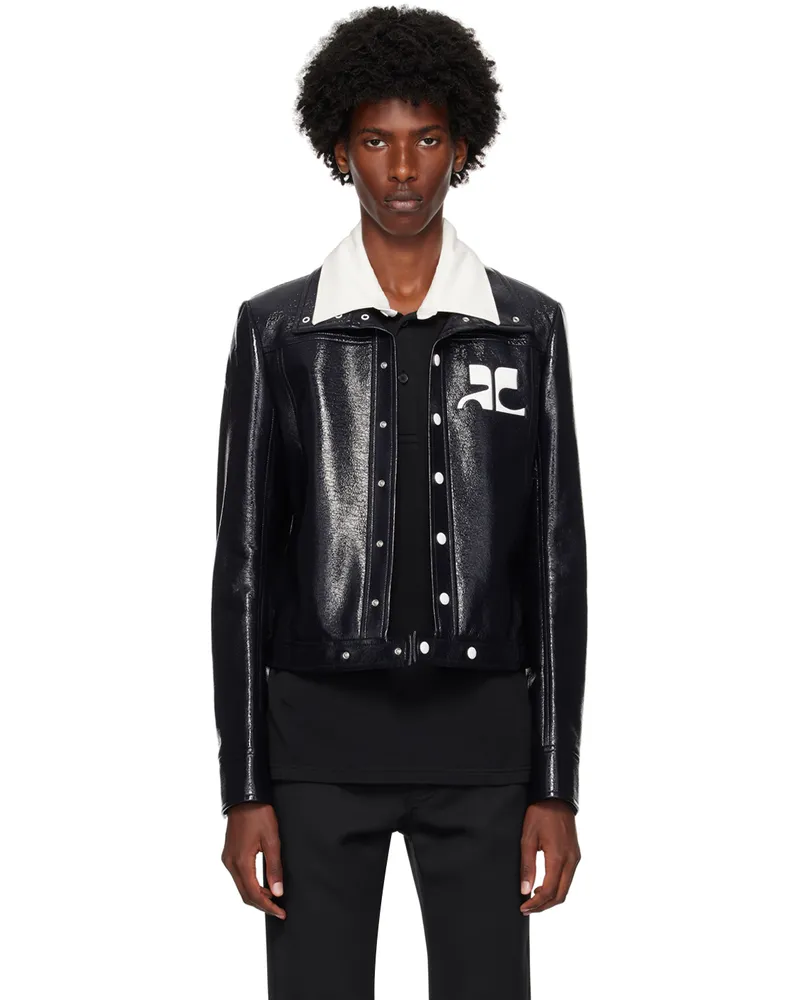Courrèges Navy Reedition Vinyl Jacket 7075