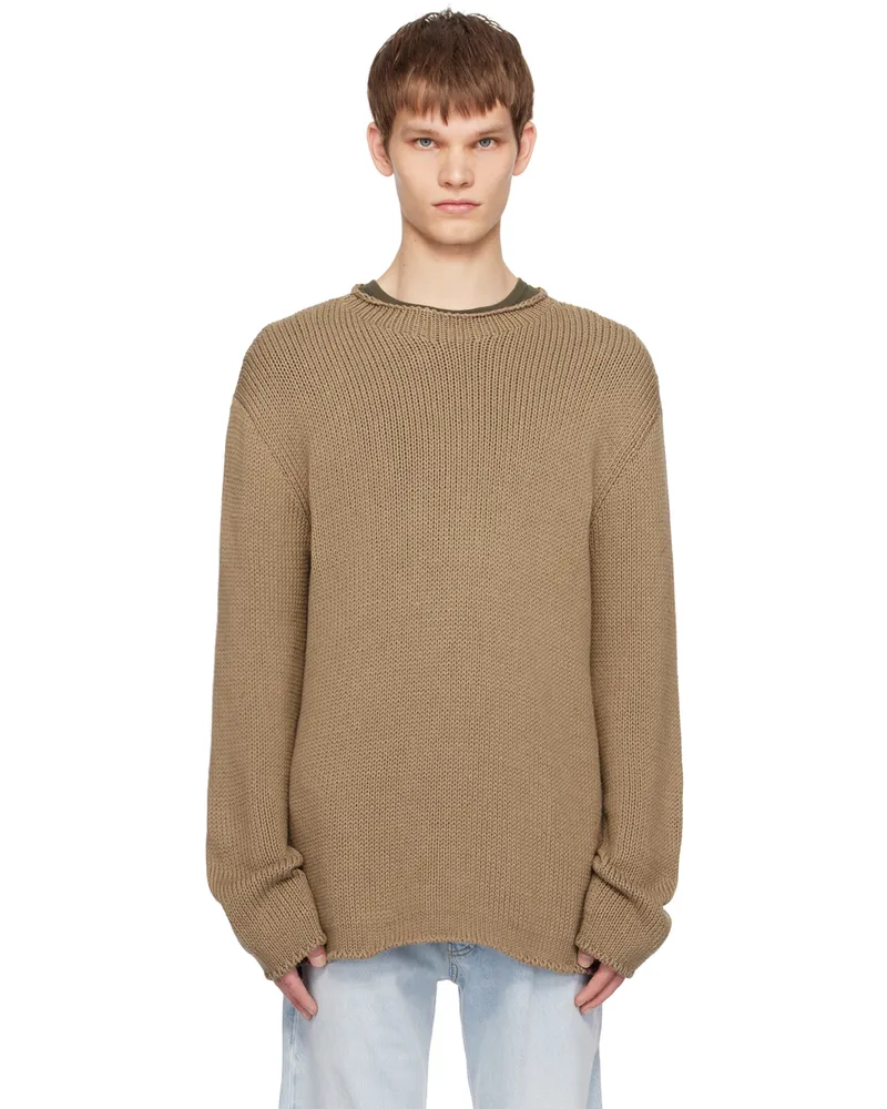 The Row Brown Anteo Sweater Tau
