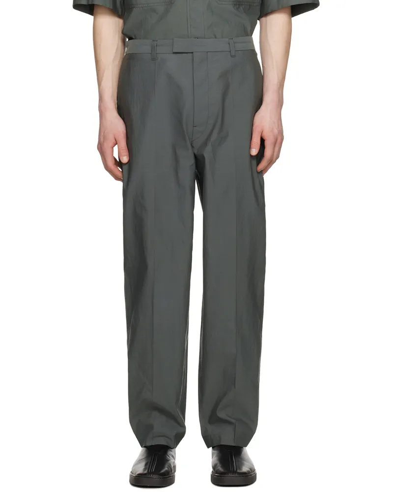 Christophe Lemaire Green Washed Trousers Bk991
