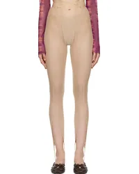 Charlotte Knowles Beige Celest Leggings Beige