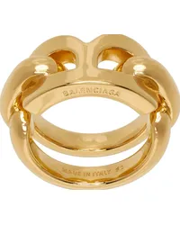 Balenciaga Gold B Chain 2.0 Ring Shiny