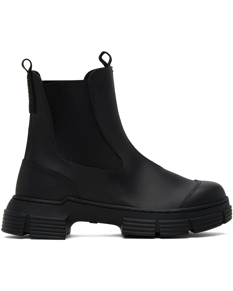 Ganni Black City Boots Black