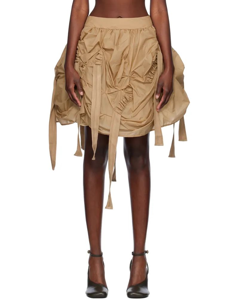 Renaissance Renaissance Beige Versailles Midi Skirt Beige