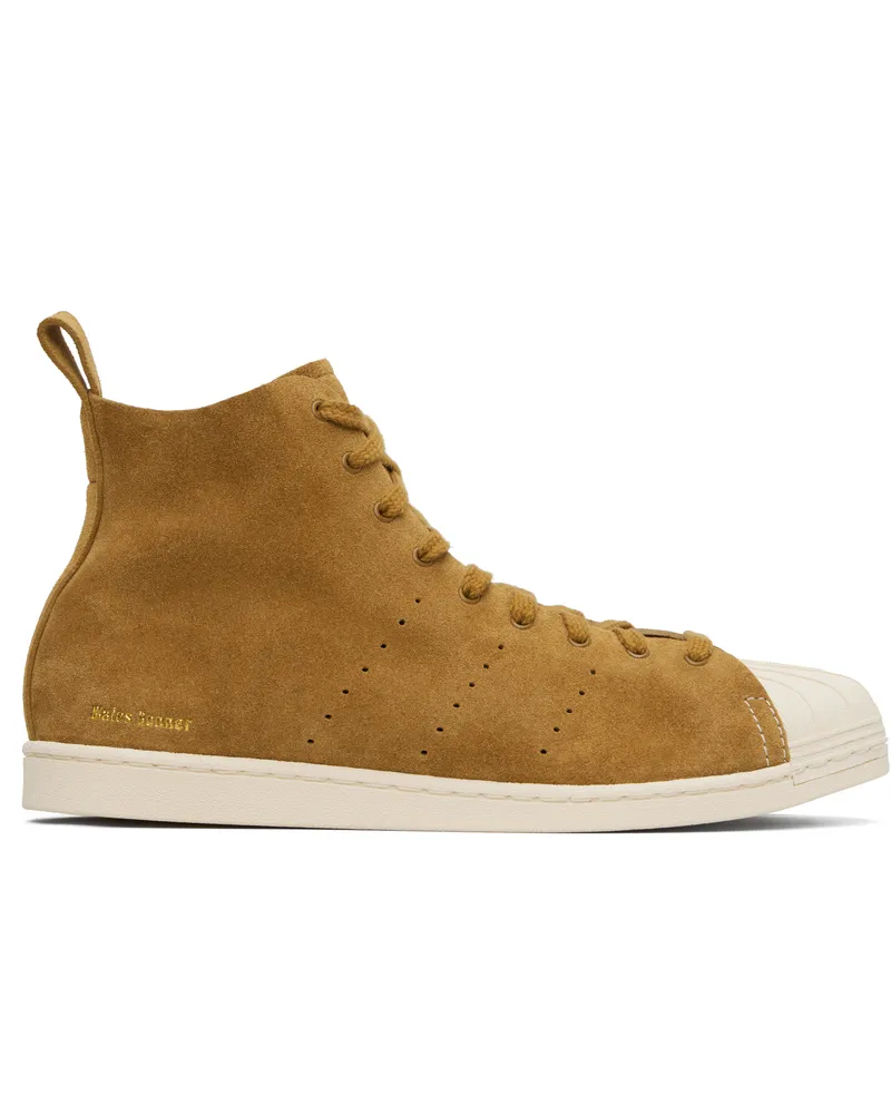 Wales Bonner Brown adidas Originals Edition Superstar Hi Sneakers Bronze