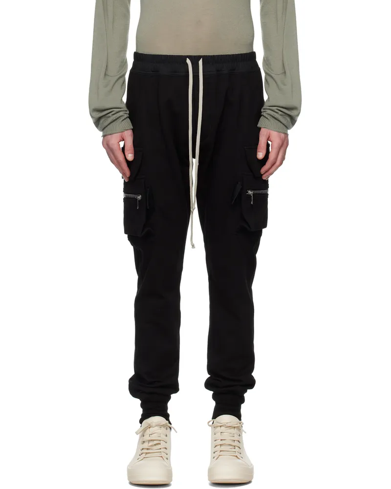 Rick Owens Black Hollywood Mastodon Cargo Pants 09