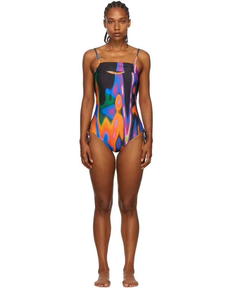 BARRAGÁN SSENSE Exclusive Multicolor Peeka One-Piece Swimsuit Multi